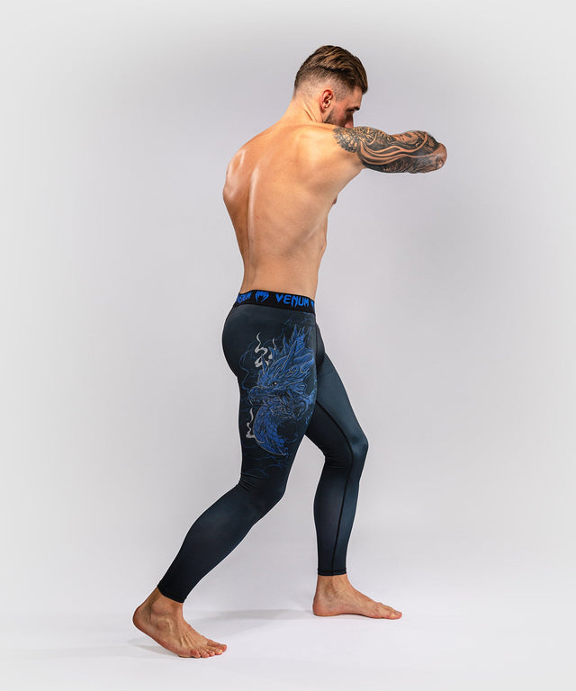 Venum Compression shorts Thunder Dragon – Black/Royal blue