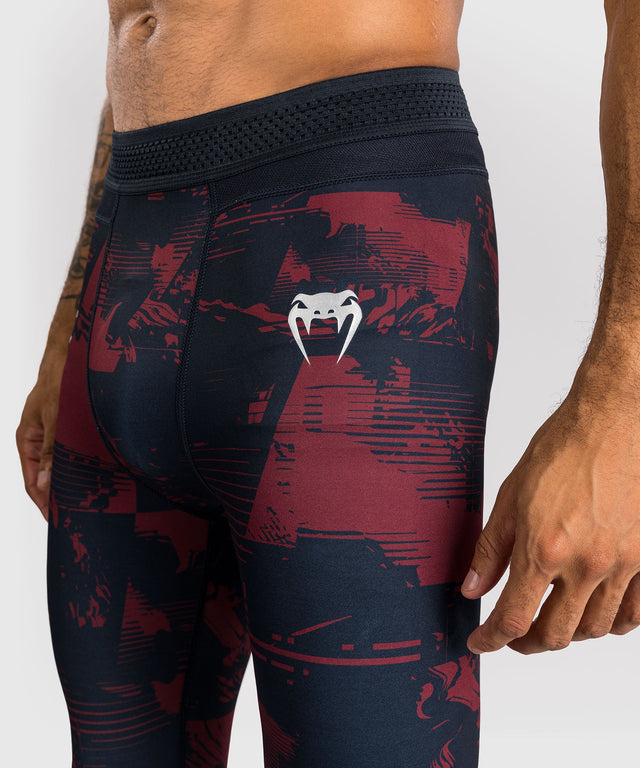 Venum UFC Compression Shorts Zenith – Navy Blue/Burgundy/Silver