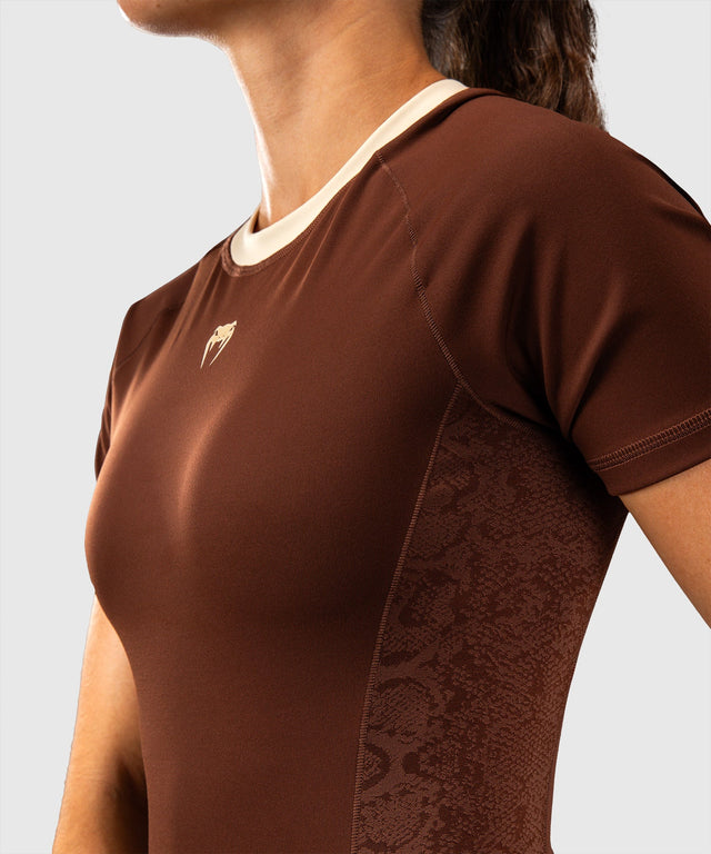 Rashguard Venum Viper Manga Curta Mulher – Castanho