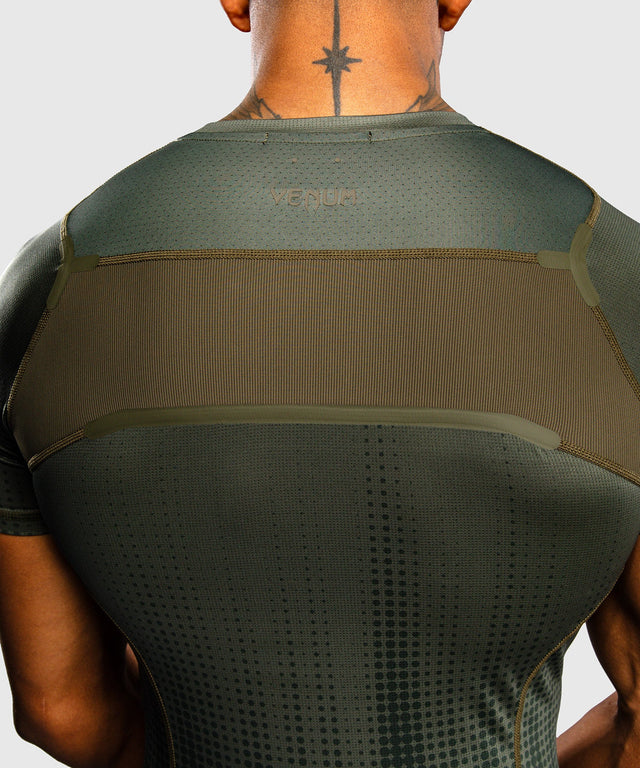Venum Rashguard Stealth Short Sleeves – Khaki/Army Green