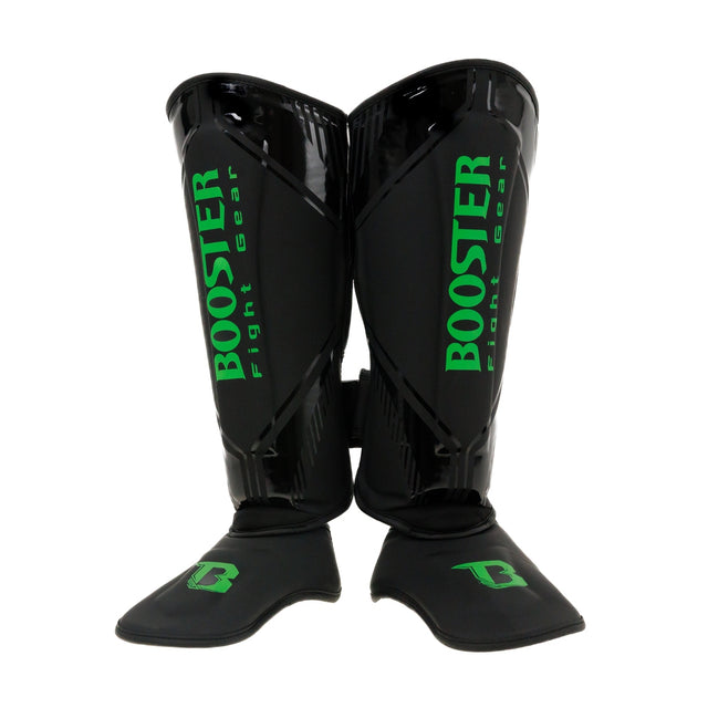 Booster Kickboxing Shin Guards Bangkok - Black/Green