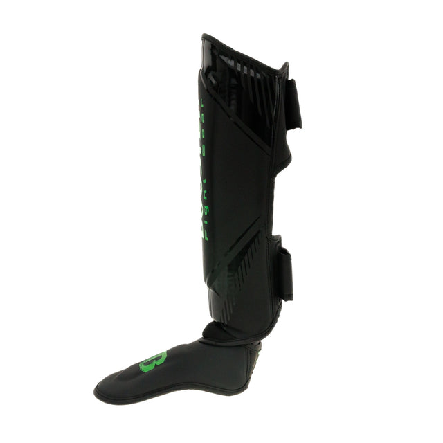 Booster Kickboxing Shin Guards Bangkok - Black/Green