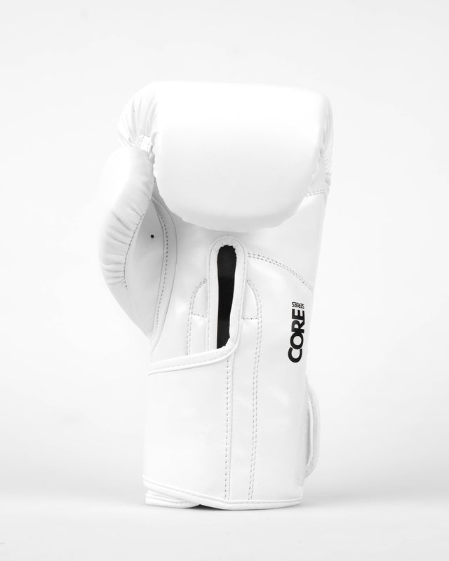 Caged Core Boxing Gloves - White/Black