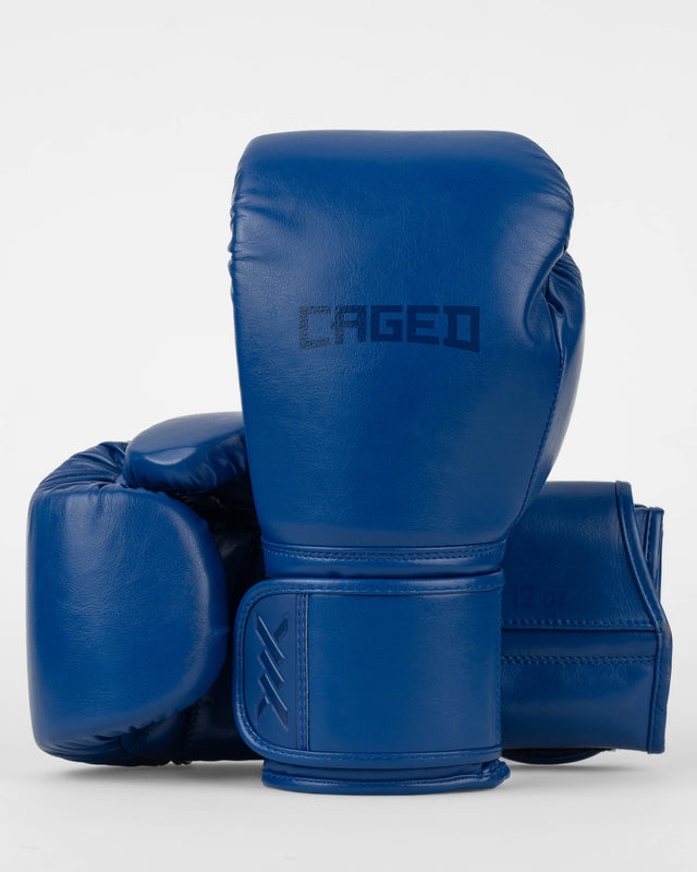 Caged Core Boxing Gloves - Blue/Blue