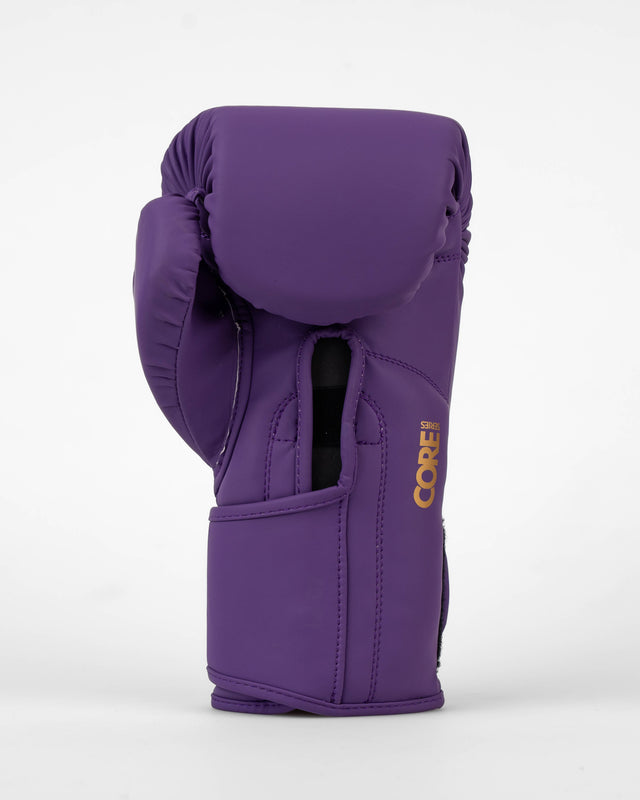 Caged Core Boxing Gloves - Purple/Gold