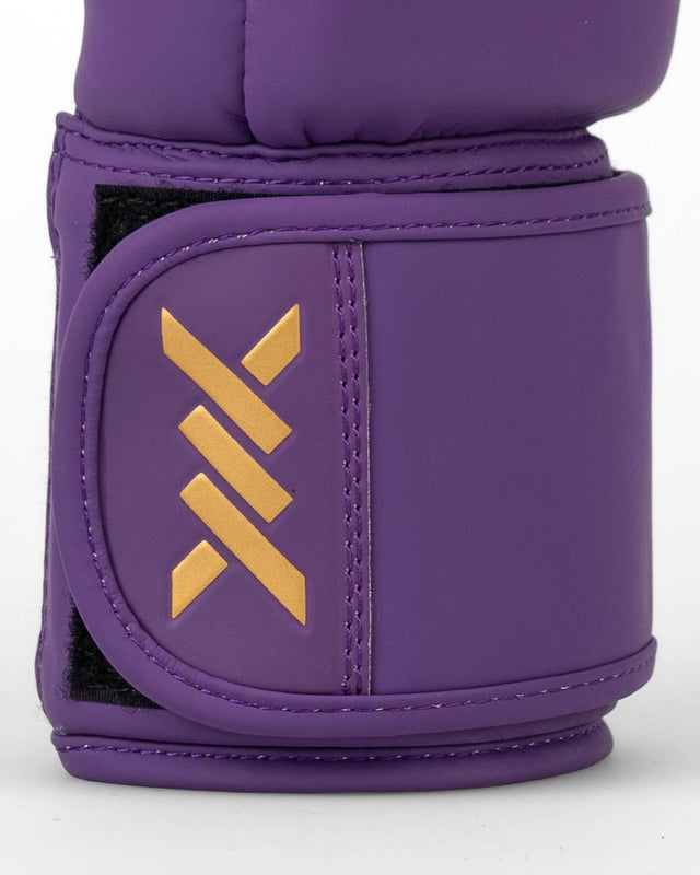 Caged Shadow Boxing Gloves - Purple/Gold