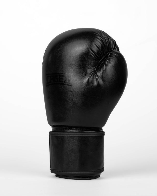 Caged Shadow Boxing Gloves - Black/Black