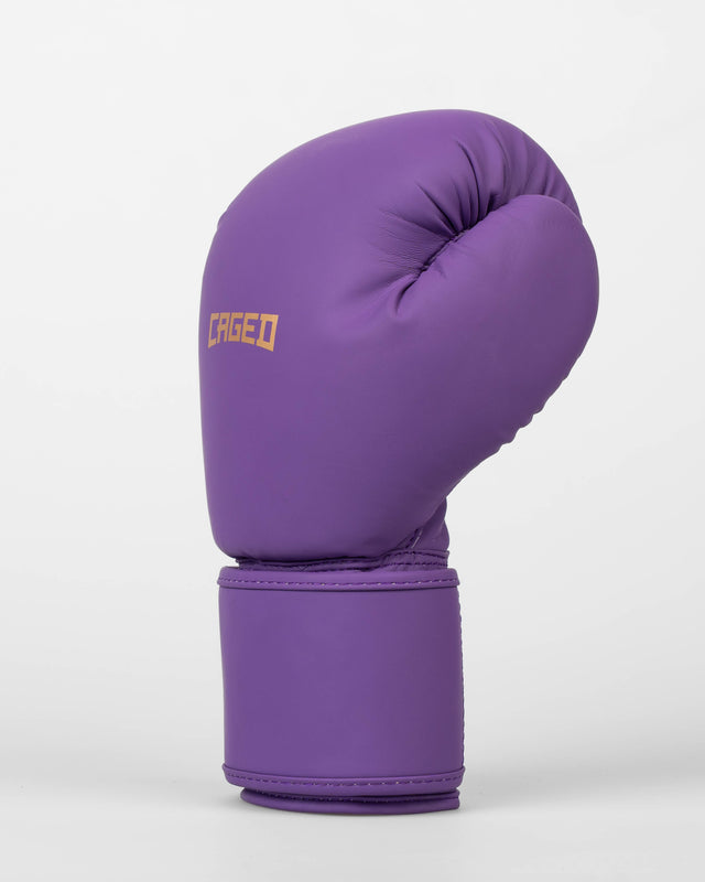 Caged Spark Kids Boxing Gloves – Purple/Gold
