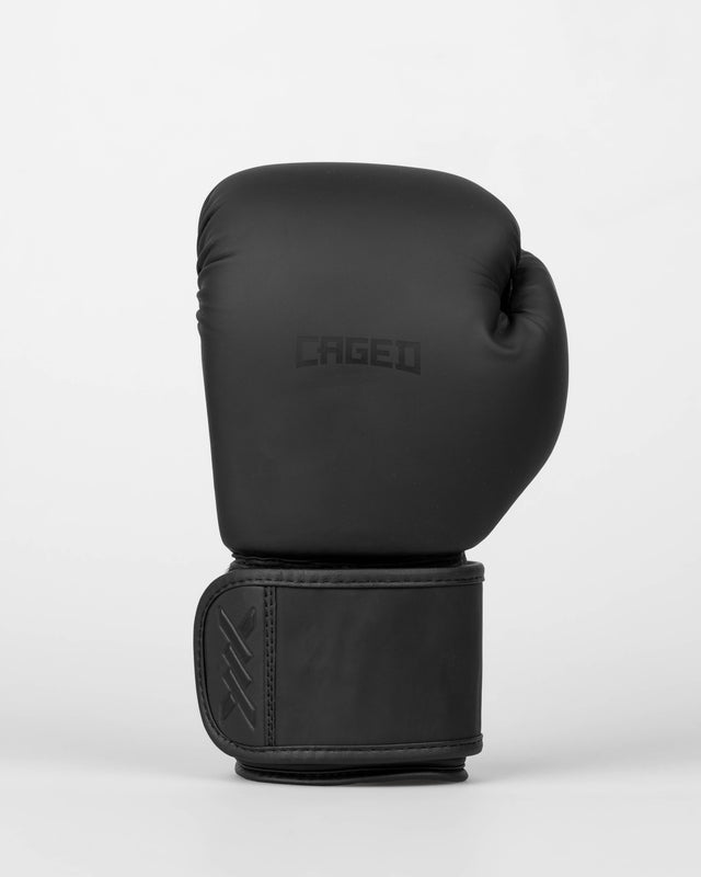 Caged Spark Kids Boxing Gloves – Matte Black