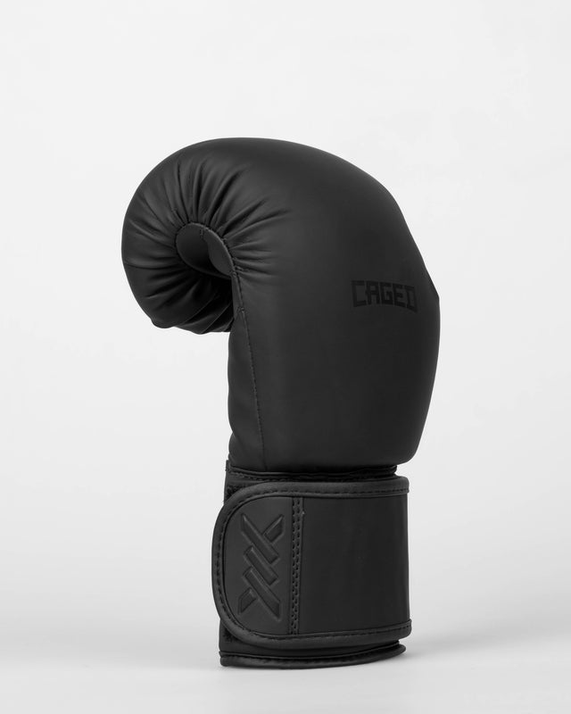 Caged Spark Kids Boxing Gloves – Matte Black