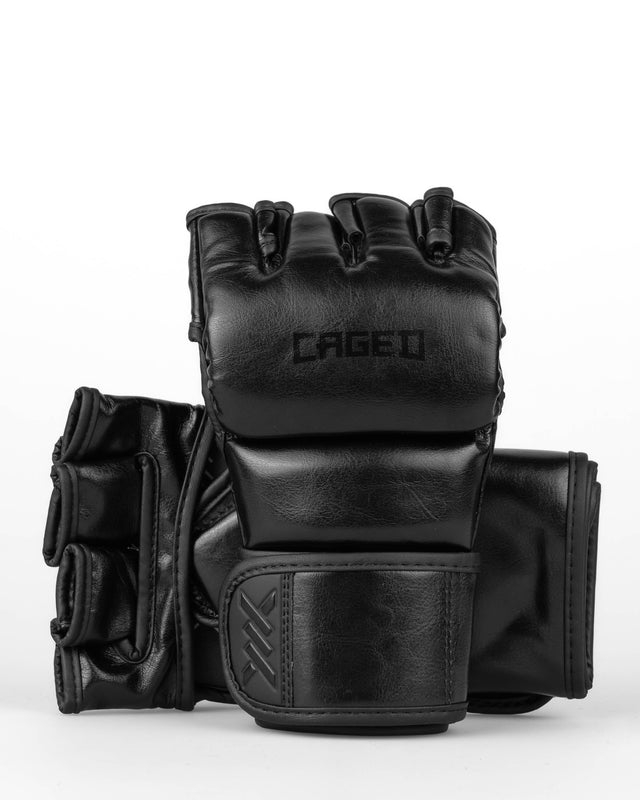 Caged MMA Gloves Shadow - Black/Black