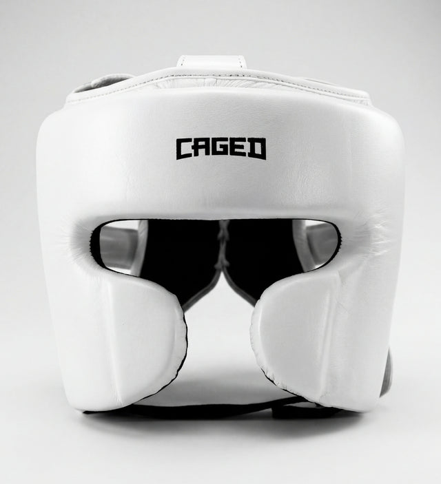 Caged 'X' Series Headguard - White