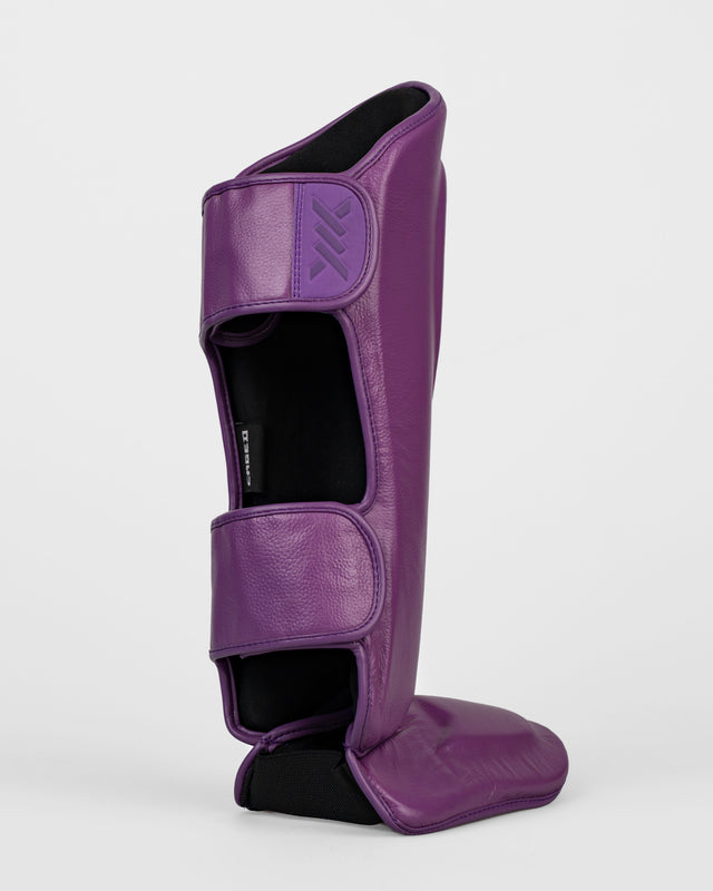 Caged Shin Guards 'X' Series - Purple