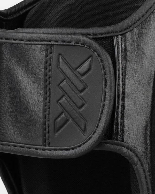 Caged Shadow Shin Guards - Black/Black
