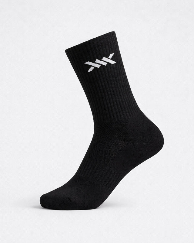 Caged Crew Socks - Black