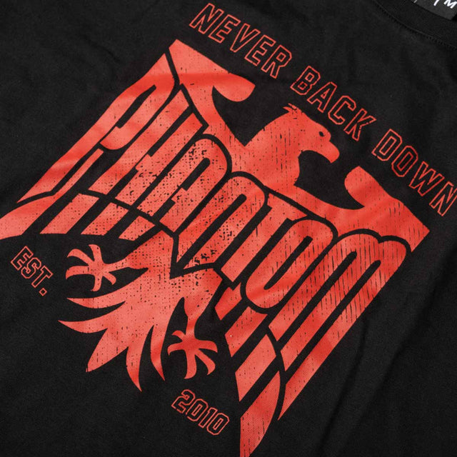 Phantom Athletics T-Shirt Germany Never Back Down – Black/Red