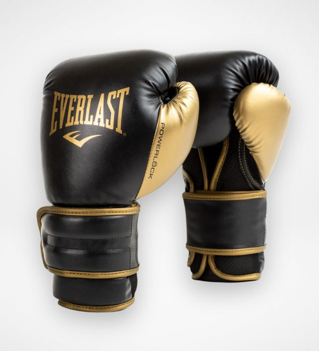 Everlast Boxing Gloves Powerlock 2R - Black/Gold
