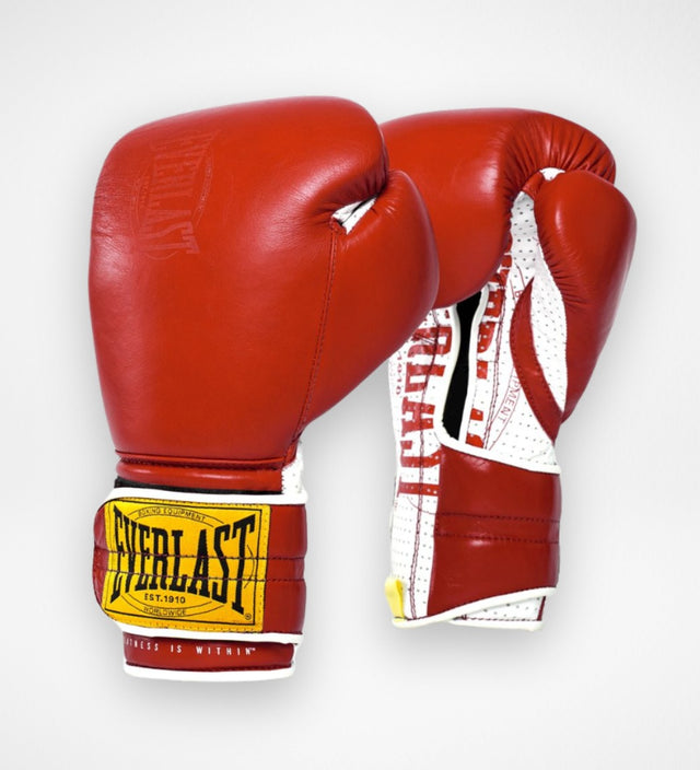 Everlast 1910 Boxing Gloves Hook and Loop - Red