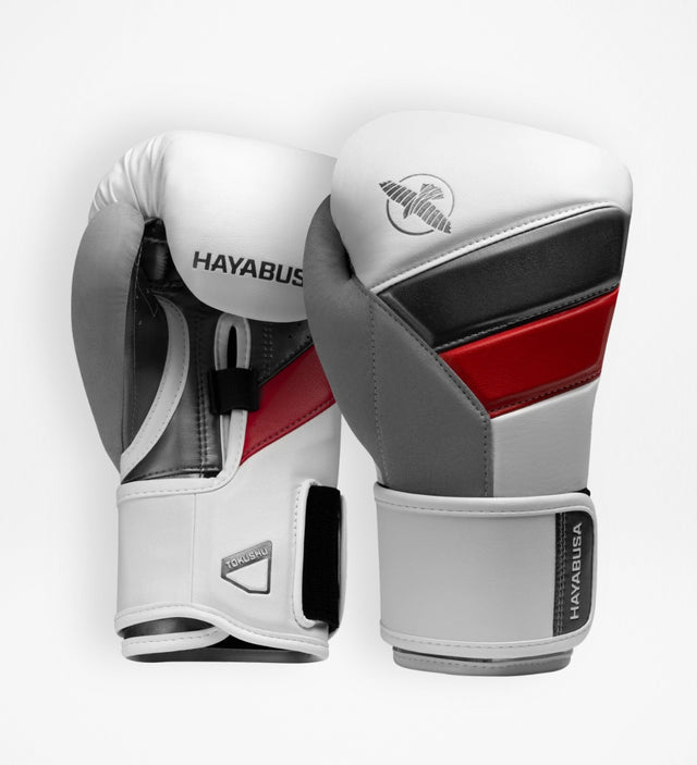 Hayabusa Boxing Gloves T3 - White/Red