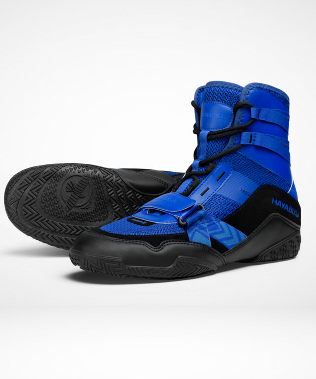 Hayabusa Strike Boxing Shoes - Blue/Black