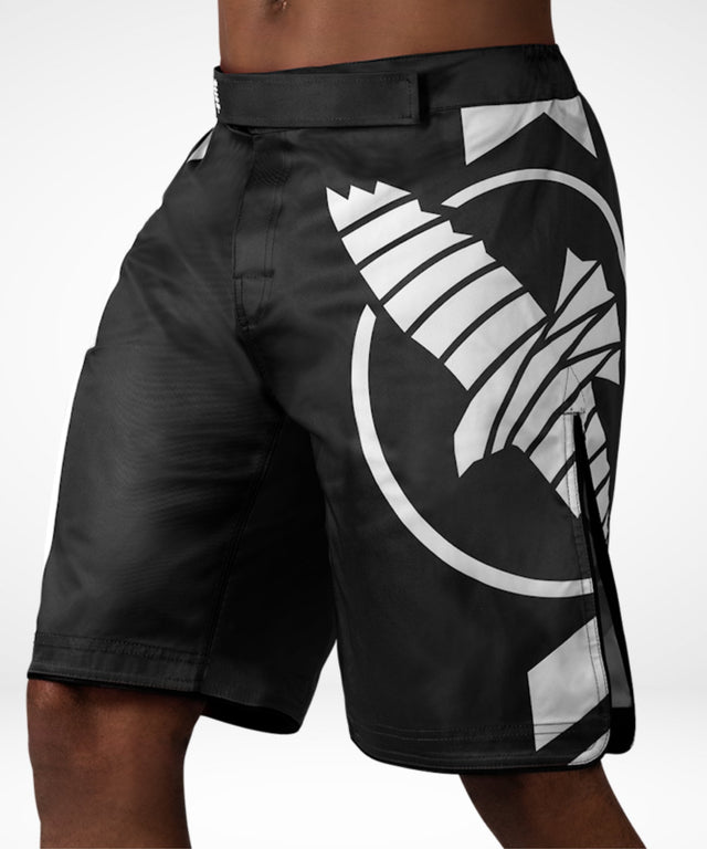 Hayabusa MMA Shorts Icon Long - Black/White