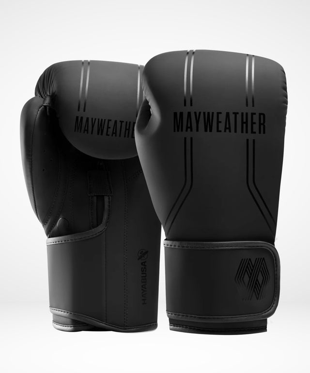 Hayabusa x Mayweather Boxing Gloves Contender - Black/Black