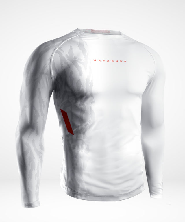 Hayabusa Apex Long-Sleeve Rash Guard - Off-White