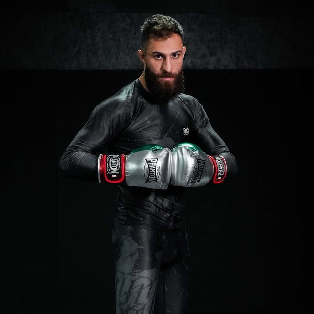 Guantes de boxeo Phantom Athletics Mexico – Plata/Verde/Rojo