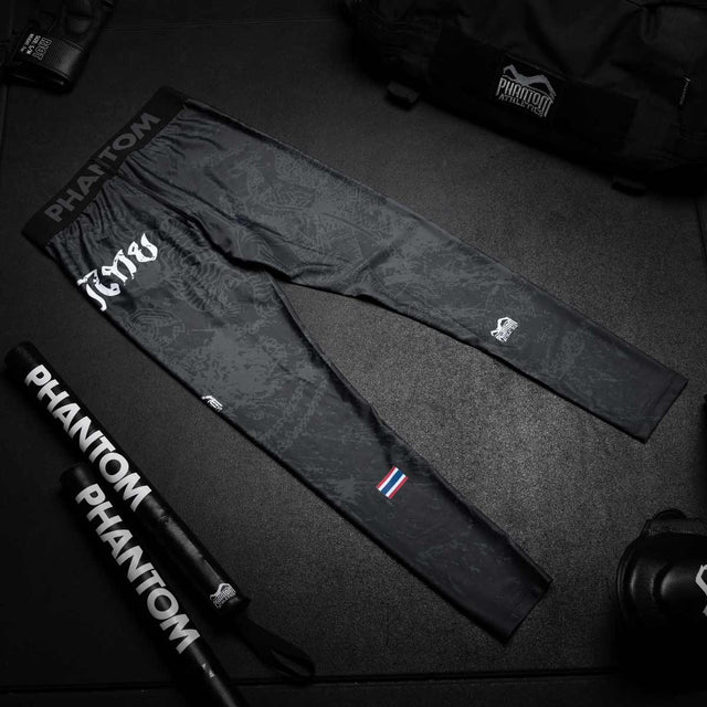 Phantom Athletics Compression Shorts Muay Thai – Black/Grey