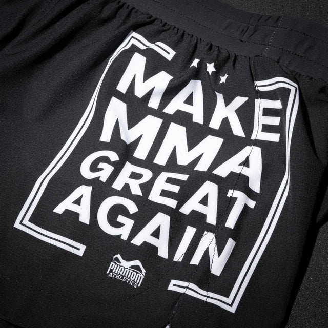 Phantom Athletics MMA Shorts Fusion-R Make MMA Great Again – Black