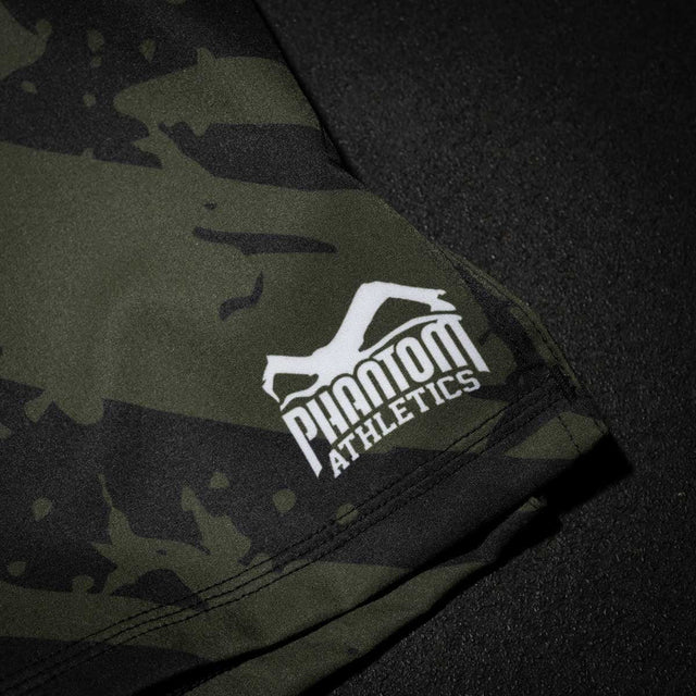 Phantom Athletics MMA Shorts EVO Tiger Camo – Black