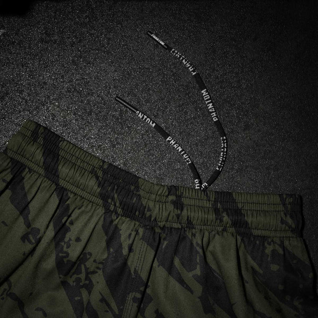 Phantom Athletics MMA Shorts EVO Tiger Camo – Black