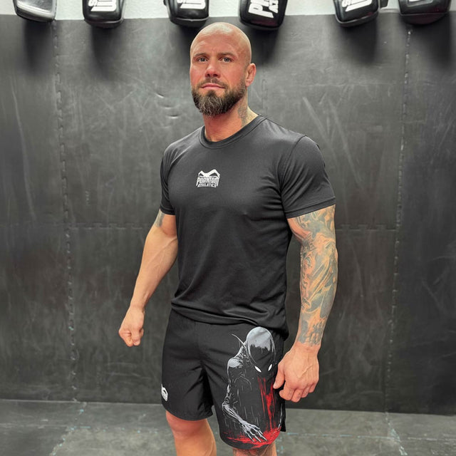Phantom Athletics MMA Shorts Fusion-R Nightmare – Black/Red