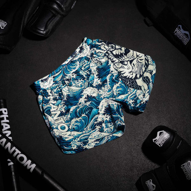 Phantom Athletics MMA Shorts Fusion Tsunami – Blue