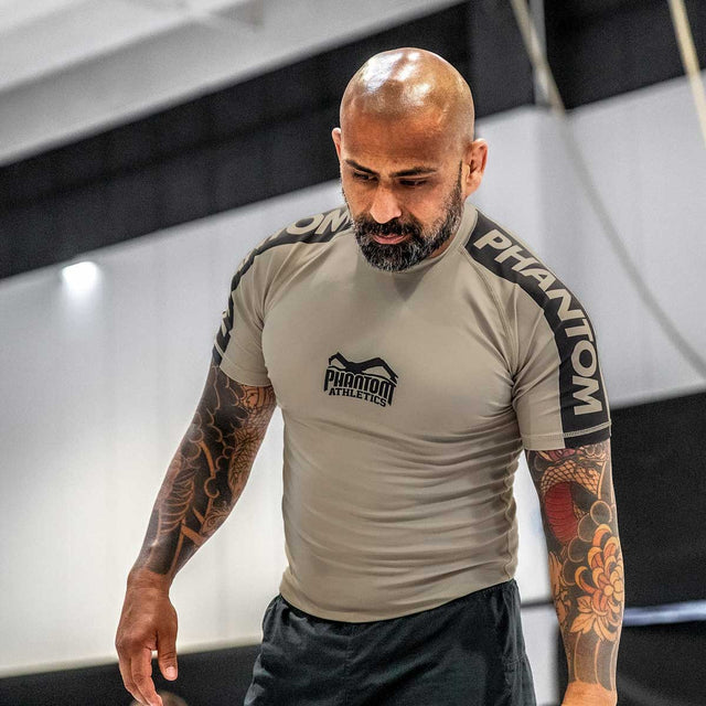 Phantom Athletics Rashguard EVO Apex Short Sleeves - Sand