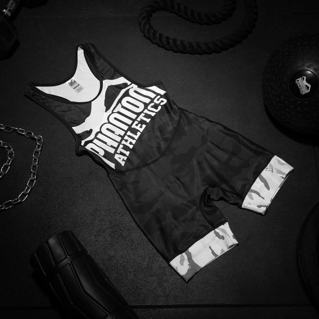 Phantom Athletics Wrestling Singlet Warfare – Black/Winter Camo