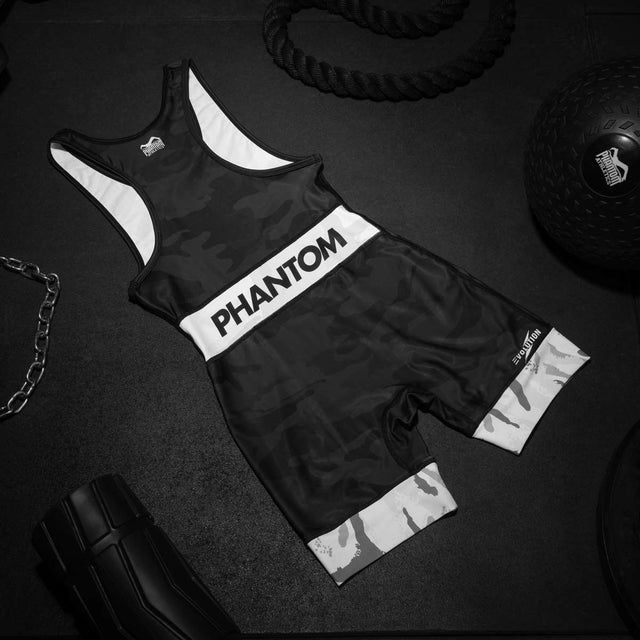Phantom Athletics Wrestling Singlet Warfare – Black/Winter Camo