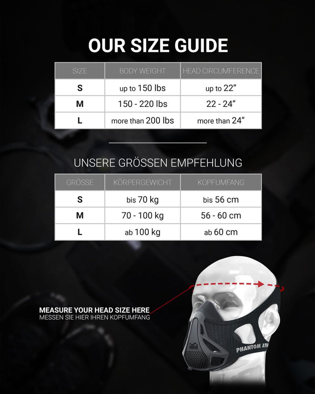 Phantom Athletics Training Mask Mystery Mask – Black