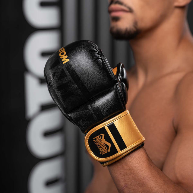 Phantom Athletics MMA Gloves APEX – Black/Gold