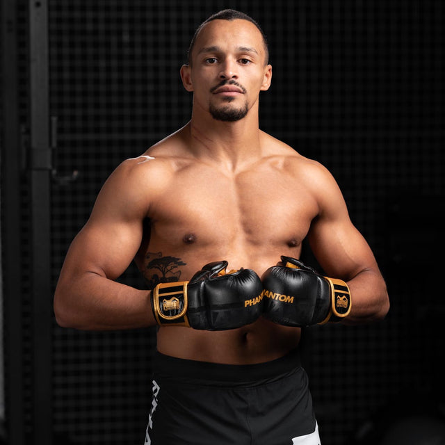 Phantom Athletics MMA Gloves APEX – Black/Gold