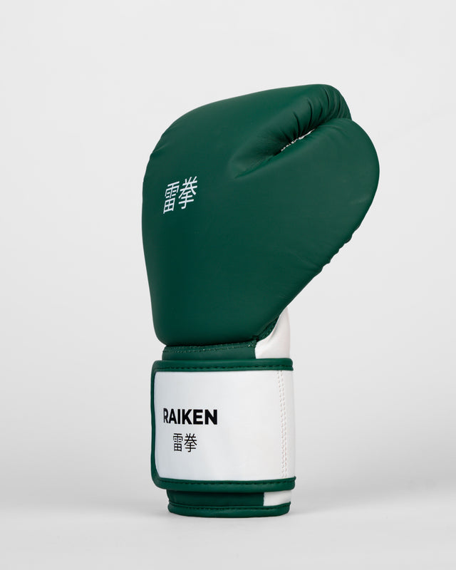 Raiken KAZE Boxing Gloves - Dark Green/White