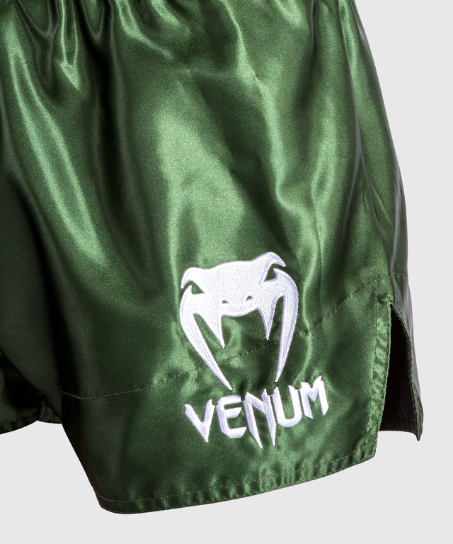 Muay Thai trenky Venum Classic 2.0 – Zelené/Bílé