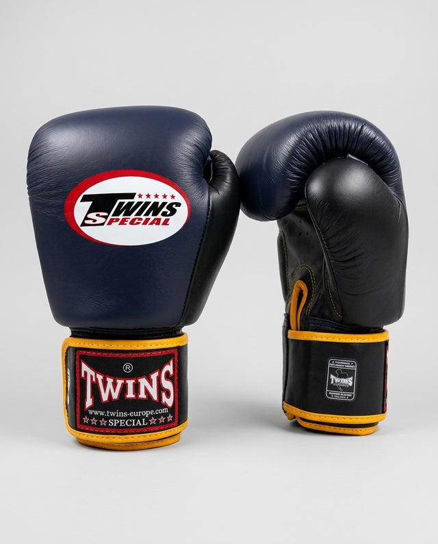 Twins Boxing Gloves BGVL3 - Navy Blue/Black/Yellow