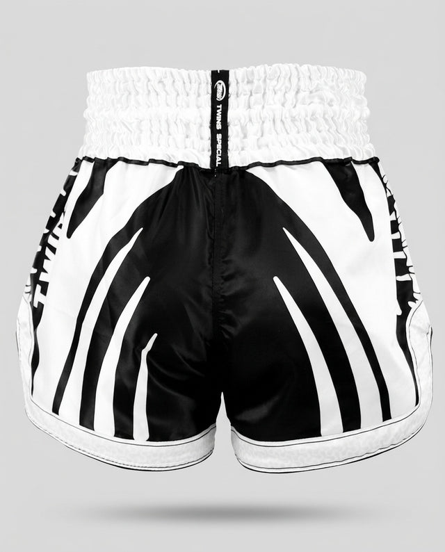 Twins Muay Thai Shorts TTBL Spine - Black/White