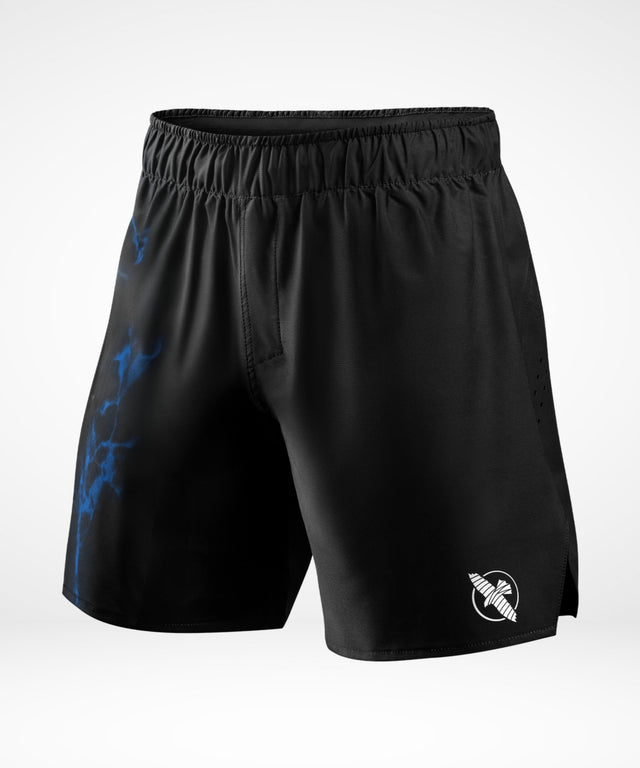 Hayabusa x UFC BJJ Grappling Shorts - Black/Blue
