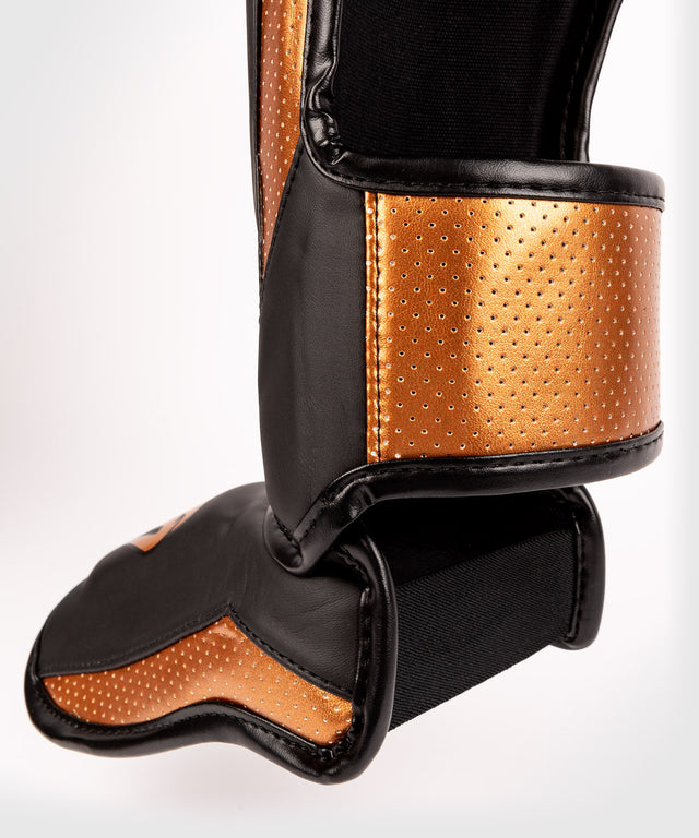 Venum Scheenbeschermers Kickboks Elite Evo - Zwart/Brons