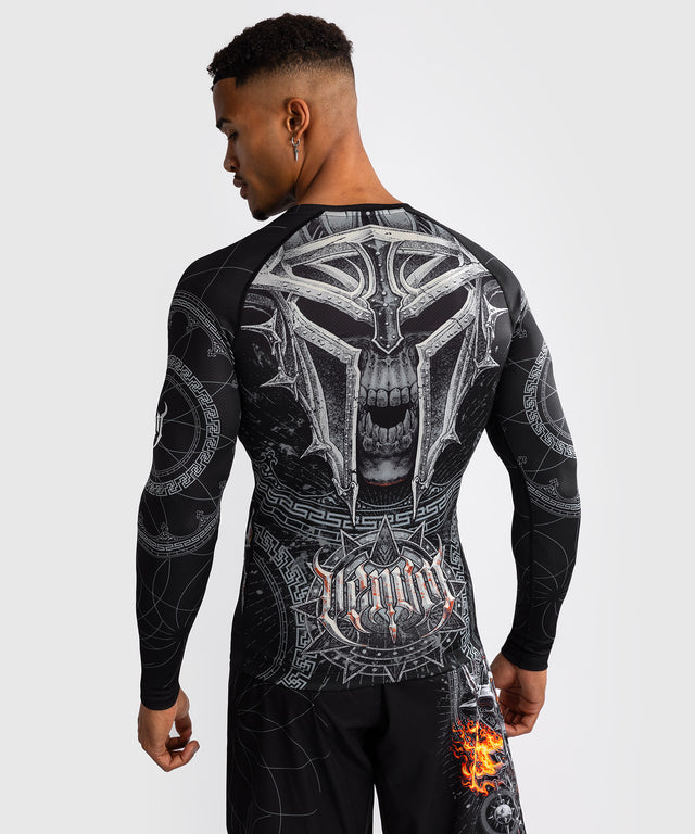 Venum Gladiator 5.0 Rashguard Long Sleeves - Black/Silver
