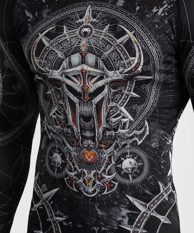 Venum Gladiator 5.0 Rashguard Long Sleeves - Black/Silver