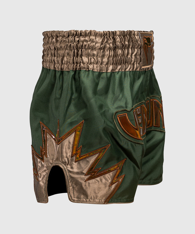 Spodenki do kickboxingu Venum Inferno – Khaki/Brąz