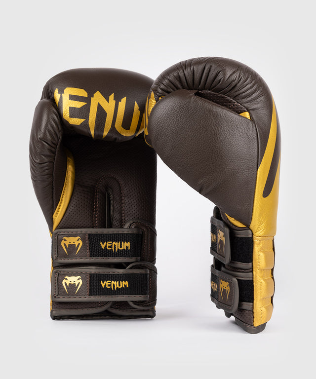 Venum Bokshandschoenen Reverso - Donkerbruin/Goud